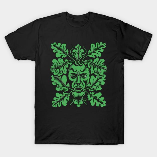 Medieval Green Man T-Shirt by WonderWebb